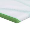 vidaXL Topper per materasso Bianco e Verde 100 x 200 cm