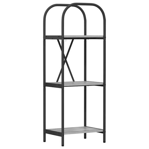 vidaXL Libreria Grigio Sonoma 40 x 30 x 109 cm Legno multistrato