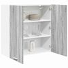 vidaXL Armadio pensile Grigio Sonoma 80 x 31 x 80 cm Legno multistrato