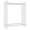 vidaXL Porta Legna Trasparente 80x35x100 cm in Vetro Temperato