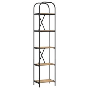 vidaXL Libreria 5 livelli 40 x 30 x 183 cm Legno ingegnerizzato