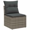 vidaXL Set Divano da Giardino 7 pcs Grigio polyrattan