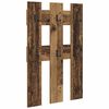 vidaXL Appendiabiti a muro Legno vecchio 65 x 3 x 100 cm