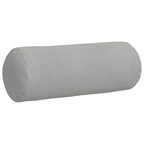 vidaXL Cuscini a rullo 2 pcs Grigio chiaro Ø 25 x 70 cm