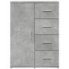 vidaXL Credenza Grigio Cemento 59x39x80 cm in Legno Multistrato