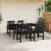 vidaXL Sedia da pranzo da giardino 4 pcs Nero 65.5 x 55.5 x 88cm