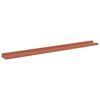 vidaXL Scaffale da parete 2 pcs Rosso 100 x 9 x 3 cm Legno multistrato