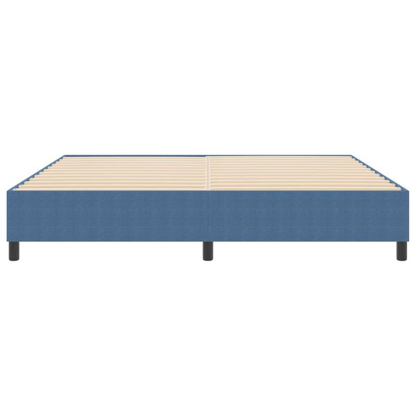 vidaXL Struttura letto piattaforma Blu 200 x 200 cm Tessuto