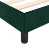 vidaXL Giroletto senza Materasso Verde Scuro 80x200 cm in Velluto
