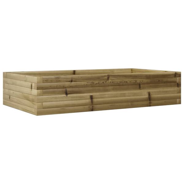 vidaXL Fioriera da Giardino 110x60x23 cm in Legno di Pino Impregnato