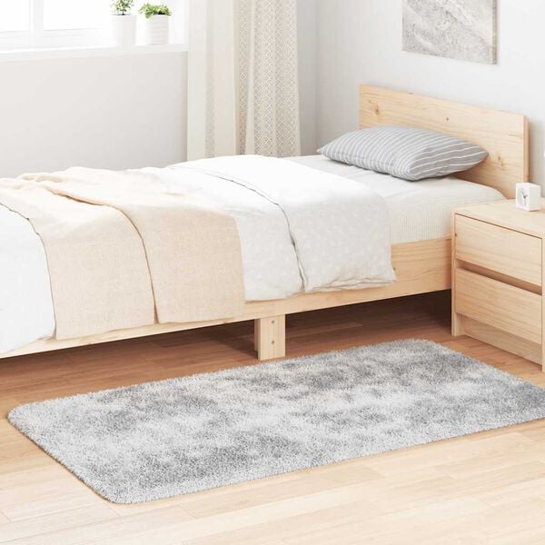 vidaXL Tappeto Shaggy a Pelo Lungo NAVARRA Grigio Argento 80x150 cm