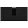 vidaXL Mobile da Bagno Rovere Nero 65 x 33 x 60 cm Legno multistrato