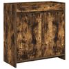 vidaXL Mobiletto da Bagno Sotto Lavabo Rovere Fumo 78,5 x 37,5 x 81 cm