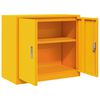 vidaXL Armadio Giallo senape 80 x 40 x 70 cm Acciaio