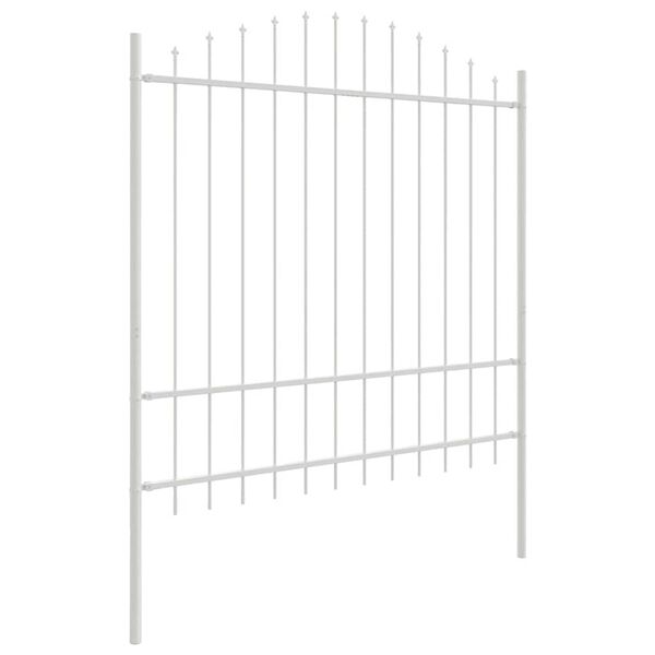 vidaXL Recinzione per Giardino 8 pcs Bianco 170 x 215 cm