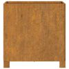 vidaXL Fioriere con Gambe 2pz Ruggine 40x40x40 cm Acciaio Corten