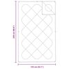 vidaXL Piumoni e Piumini Bianco 135 x 220 cm Poliestere