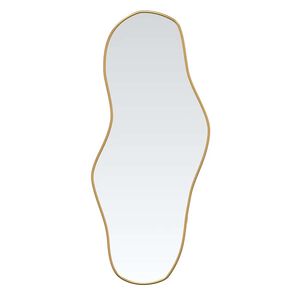 vidaXL Specchio da Parete Dorato 60x25 cm