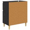 vidaXL Credenza Rovere Nero 60 x 35 x 70 cm Legno multistrato