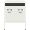 vidaXL Comodino Bianco 35x39x43,5 cm in Acciaio