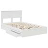 vidaXL Letto con Contenitore Bianco 120 x 190 cm Legno multistrato