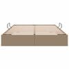 vidaXL Letto con Contenitore Cappuccino 140 x 190 cm Pelle sintetica