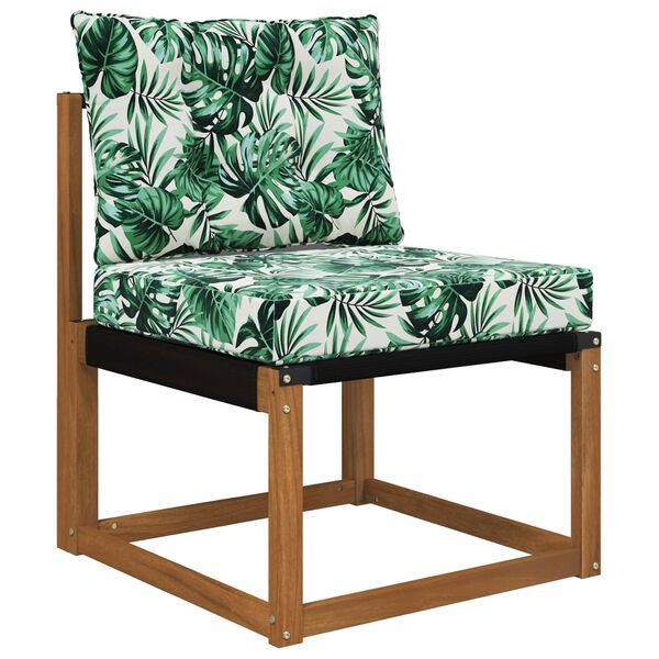 vidaXL Cuscino per divano da esterno 2 pcs Motivo Foglia Poliestere