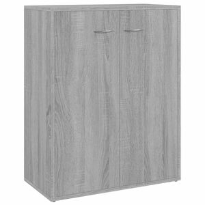 vidaXL Credenza Grigio Sonoma 60x30x75 cm in Legno Multistrato
