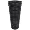 vidaXL Fioriera con Interno Rimovibile Antracite 18/45 L PP Scanalato