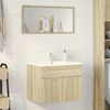vidaXL Mobile Sottolavabo Rovere Sonoma 60x38,5x46cm Legno Multistrato