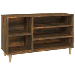 vidaXL Scarpiera Rovere Fumo 102x36x60 cm in Legno Multistrato