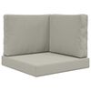 vidaXL Cuscino per divano da esterno Poliestere Grigio 60 x 60 x 8 cm