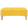 vidaXL Divano Letto a 2 Posti con Poggiapiedi Giallo in Tessuto