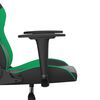 vidaXL Sedia da Gaming Nera e Verde in Similpelle
