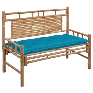 vidaXL Panchina da Giardino con Cuscino 120 cm in Bamb&ugrave;