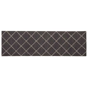 vidaXL Tappeto da Cucina Antracite a quadri 150 x 45 cm