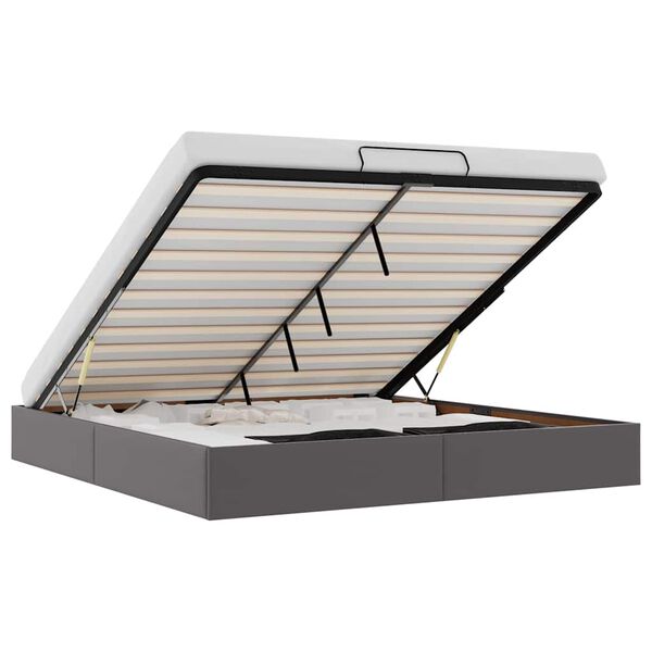 vidaXL Struttura Letto Pouf senza Materasso 200x200 cm Similpelle