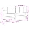 vidaXL Testiera imbottita Marrone e taupe 200 cm Pino massello