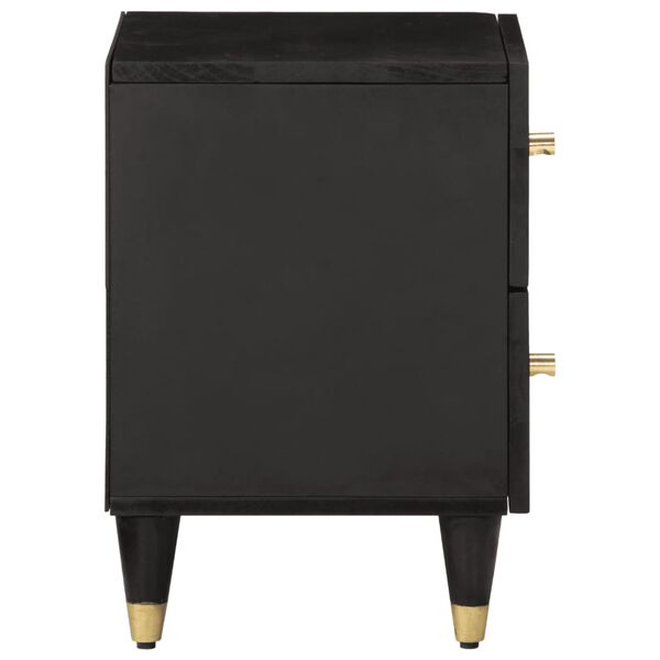 vidaXL Comodino 40x33x46 cm in Legno Massello di Mango