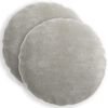 vidaXL Federa 2 pz HEERLEN Grigio Chiaro &Oslash; 50 cm Tessuto Chenille