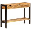 vidaXL Credenza con 3 Cassetti 110x35x75 cm Legno Massello di Mango