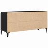 vidaXL Mobile TV Rovere Nero 102 x 35 x 50 cm Legno multistrato