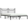 vidaXL Giroletto con Testiera in Metallo Nero 183x213 cm