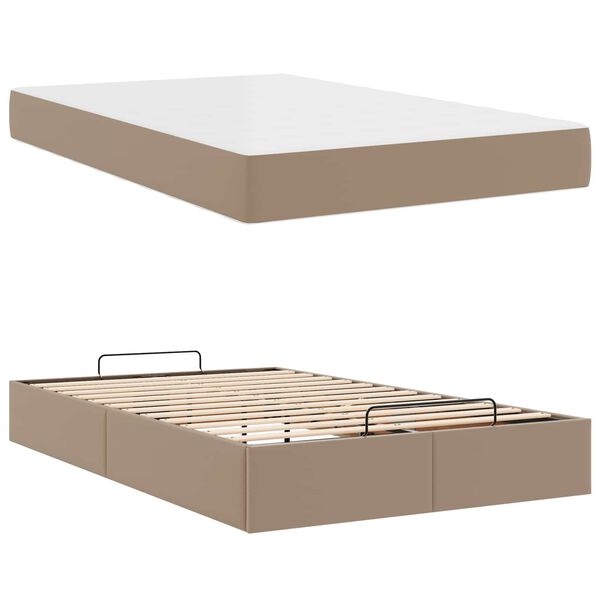 vidaXL Struttura letto con materasso con materasso 2 pcs Tanno PVC