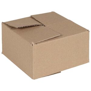 vidaXL Scatola Pieghevole 50 pz Naturale 15 x 15 x 8 cm Cartone