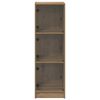 vidaXL Credenza Rovere artigianale 35 x 37 x 109 cm Legno multistrato