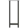 vidaXL Gambe per tavolo da bar antracite 2 pz 50x(100-101) cm in acciaio