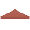 vidaXL Tetto per Tendone per Feste 6x3 m Terracotta 270 g/m²