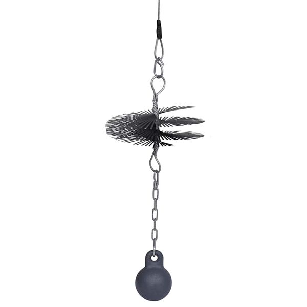 vidaXL Spazzola Rotonda per Canna Fumaria Diametro 25 cm