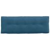 vidaXL Cuscino per Schiena Blu 140 x 50 cm Tessuto in Cords